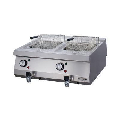 Öztiryakilr 7856.N1.80703.11 Fritöz Set Üstü 700 Seri Elektrikli 80x70x30 12+12 L.