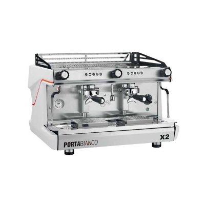 Portabianco BFCOP5.11SPB Tall Cup Tam Otomatik Espresso Kahve Makinesi, 2 Gruplu, Beyaz