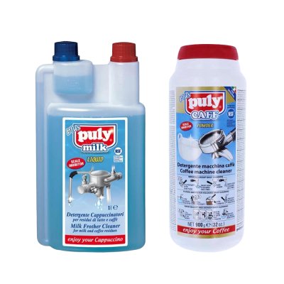Puly Milk 1000 ml Espresso Makinesi Sıvı Temizleyicisi, PulyCaff Espresso Makinesi Temizlik Tozu 900 Gram