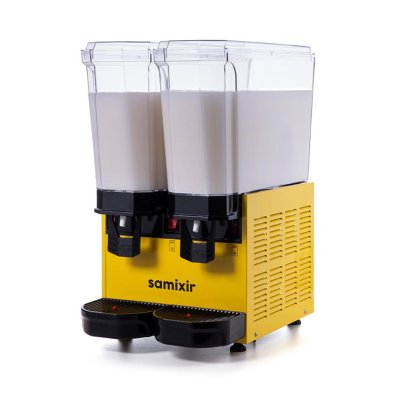 Samixir 40.MMY Klasik Twin Soğuk İçecek Dispenseri, 20+20 L, Karıştırıcılı, Sarı