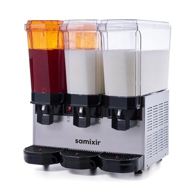 Samixir 60.SMMI Klasik Triple Soğuk İçecek Dispenseri, 20+20+20 L, Fıskiyeli-Karıştırıcılı-Karıştırıcılı, Inox