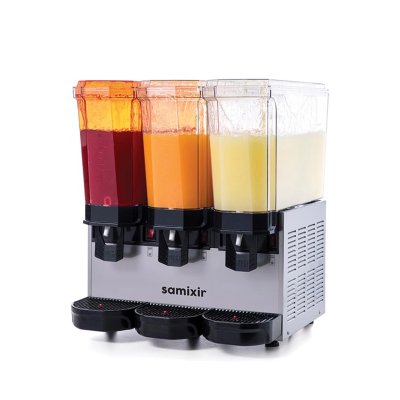 Samixir 60.SSSI Klasik Triple Soğuk İçecek Dispenseri, 20+20+20 L, Fıskiyeli, Inox
