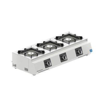 Seamac OG3.LPG Üçlü Set Üstü Ocak, 20x20 cm, LPG