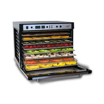 Sedona Supreme SDC-S101-F Meyve ve Sebze Kurutma Makinesi, Paslanmaz Çelik Tepsili, 9 Tepsi Kapasiteli