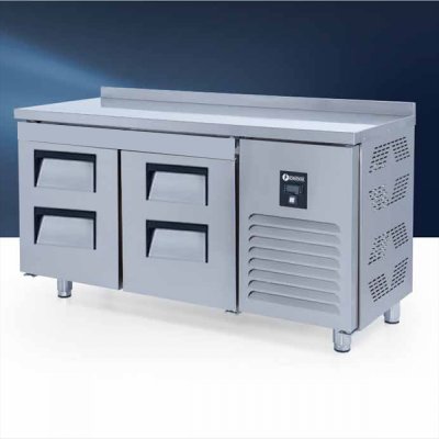 Tezgah Tip Buzdolabı 4 Adet GN1/2 Çekmeceli GN Tip - CTS 330 CR 4D Iceinox