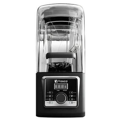 Vosco VHS-213 Pro Gürültü Önleyici Kapaklı Buz Kırıcılı Dijital Bar Blender, 4 L, 2200 W, VHS-213