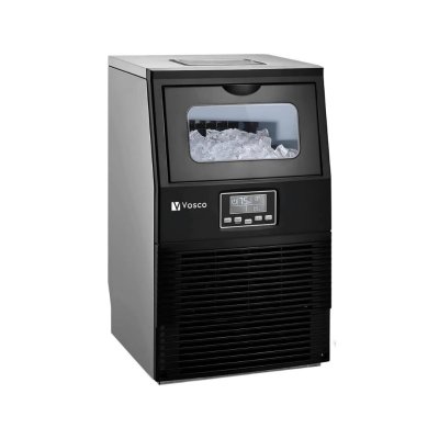 Vosco VSC-23CB Küp Buz Makinesi, 23 kg/gün Kapasiteli, 4 kg Saklama Hazneli, Siyah