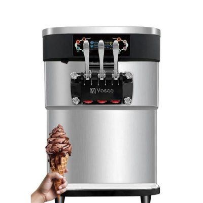 Vosco VSC-32T Pro Soft Dondurma Makinesi Set Üstü (Üç Kollu)