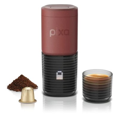 Wacaco Pixapresso Kırmızı (ÖN SATIŞ) - Şarj Edilebilir Pilli Taşınabilir Espresso Makinesi 