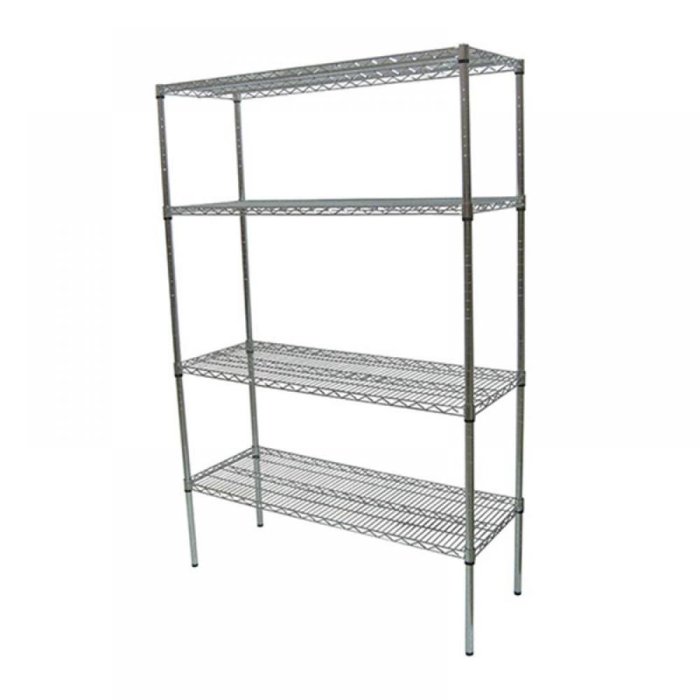 Steel Street Enforcement NF3枚セット Fab Portashelf İstif Rafı Izgara Tabla, 61x122x183 cm, Paslanmaz, 4
